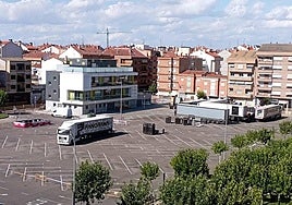 Desembarco de la orquesta Panorama en Calahorra.