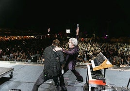 León Benavente durante su concierto en el escenario Valbuena.