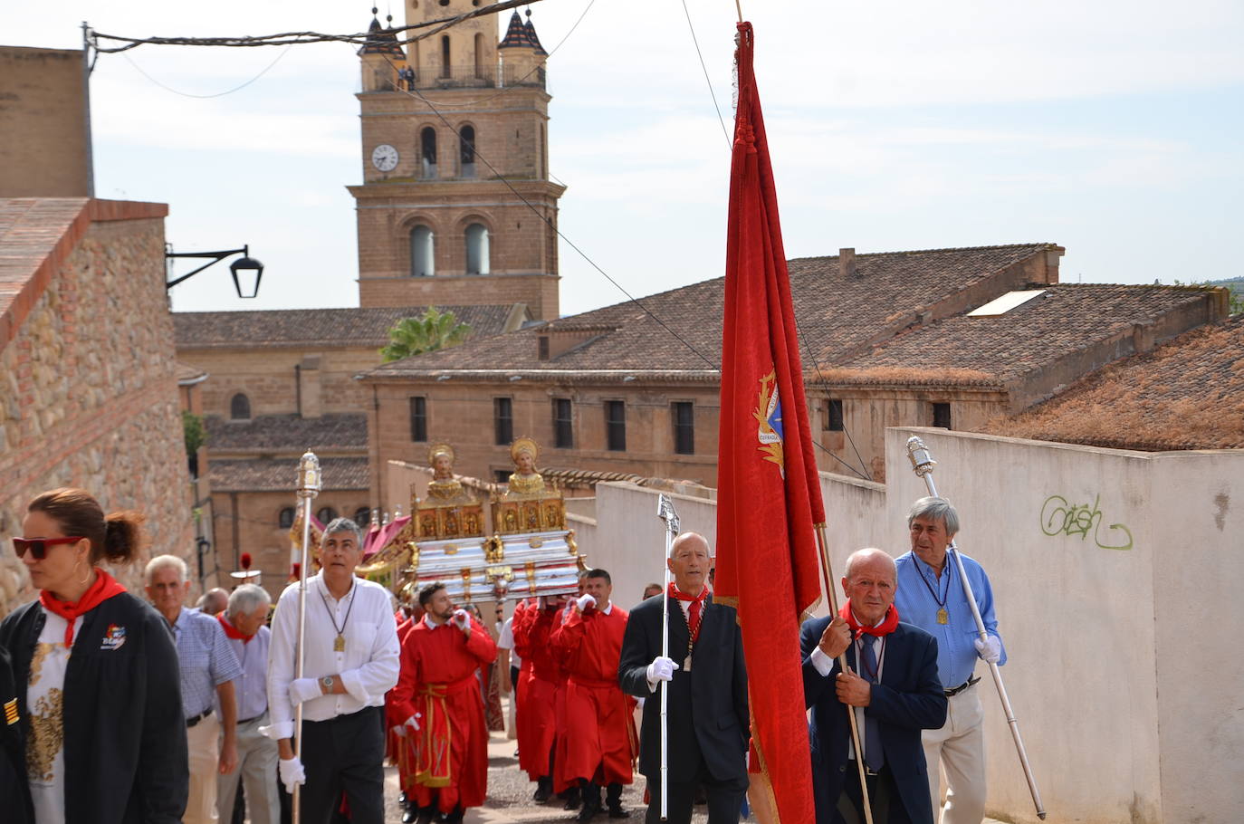 Calahorra despide las fiestas con una procesión a sus patronos