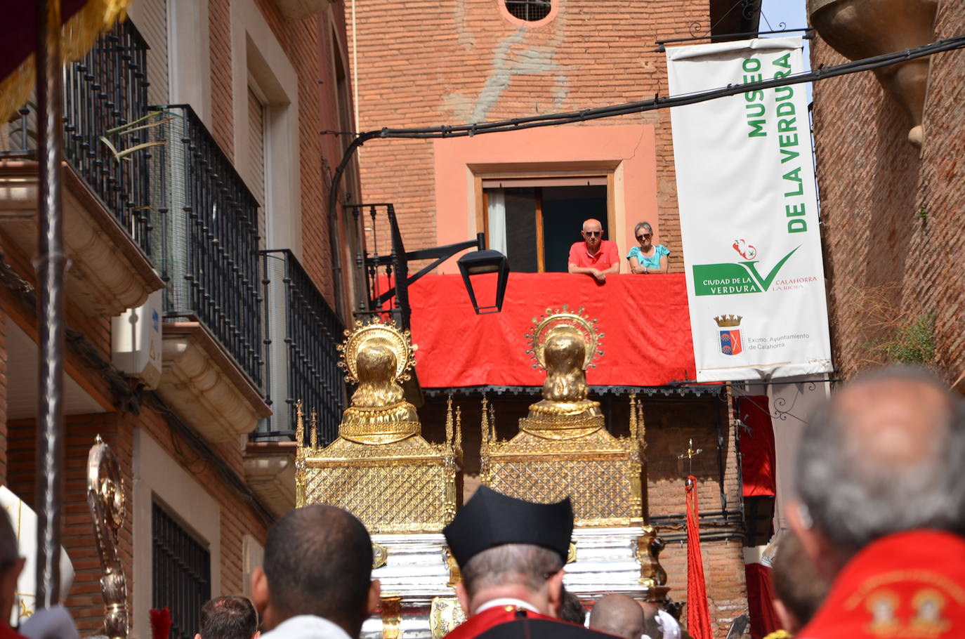 Calahorra despide las fiestas con una procesión a sus patronos