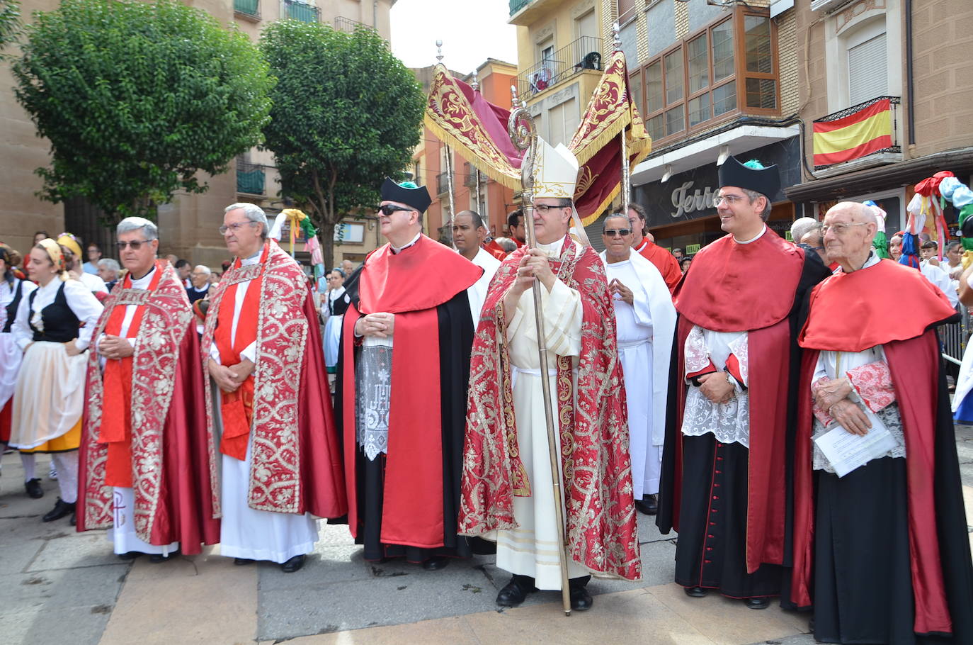 Calahorra despide las fiestas con una procesión a sus patronos