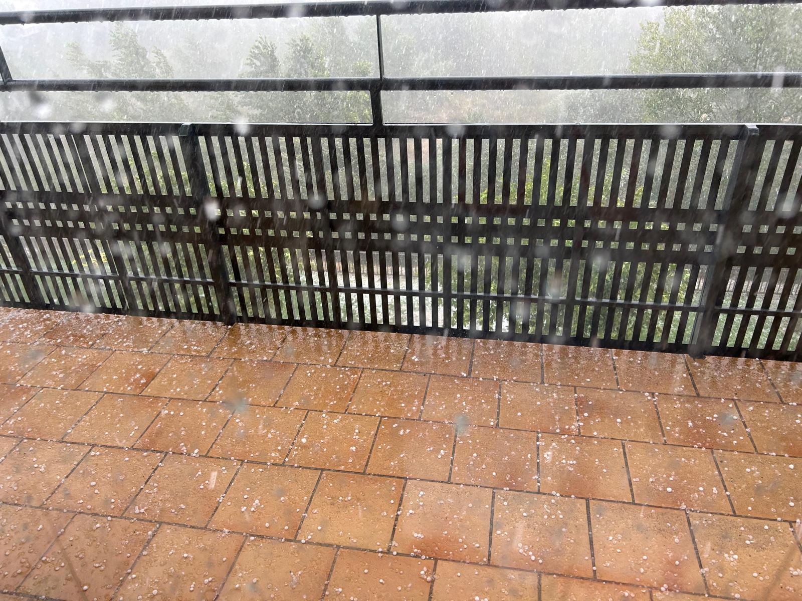 Intensa granizada en varias localidades riojanas