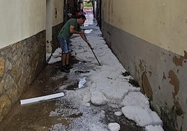 El granizo sorprende a varias localidades riojanas