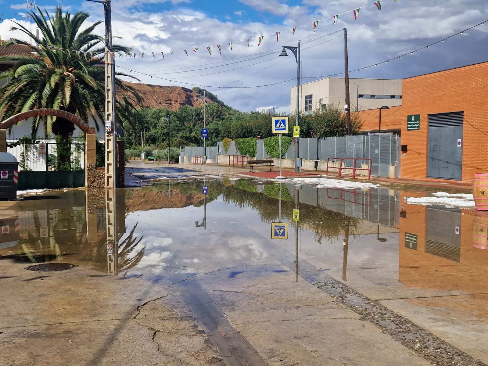 Intensa granizada en varias localidades riojanas