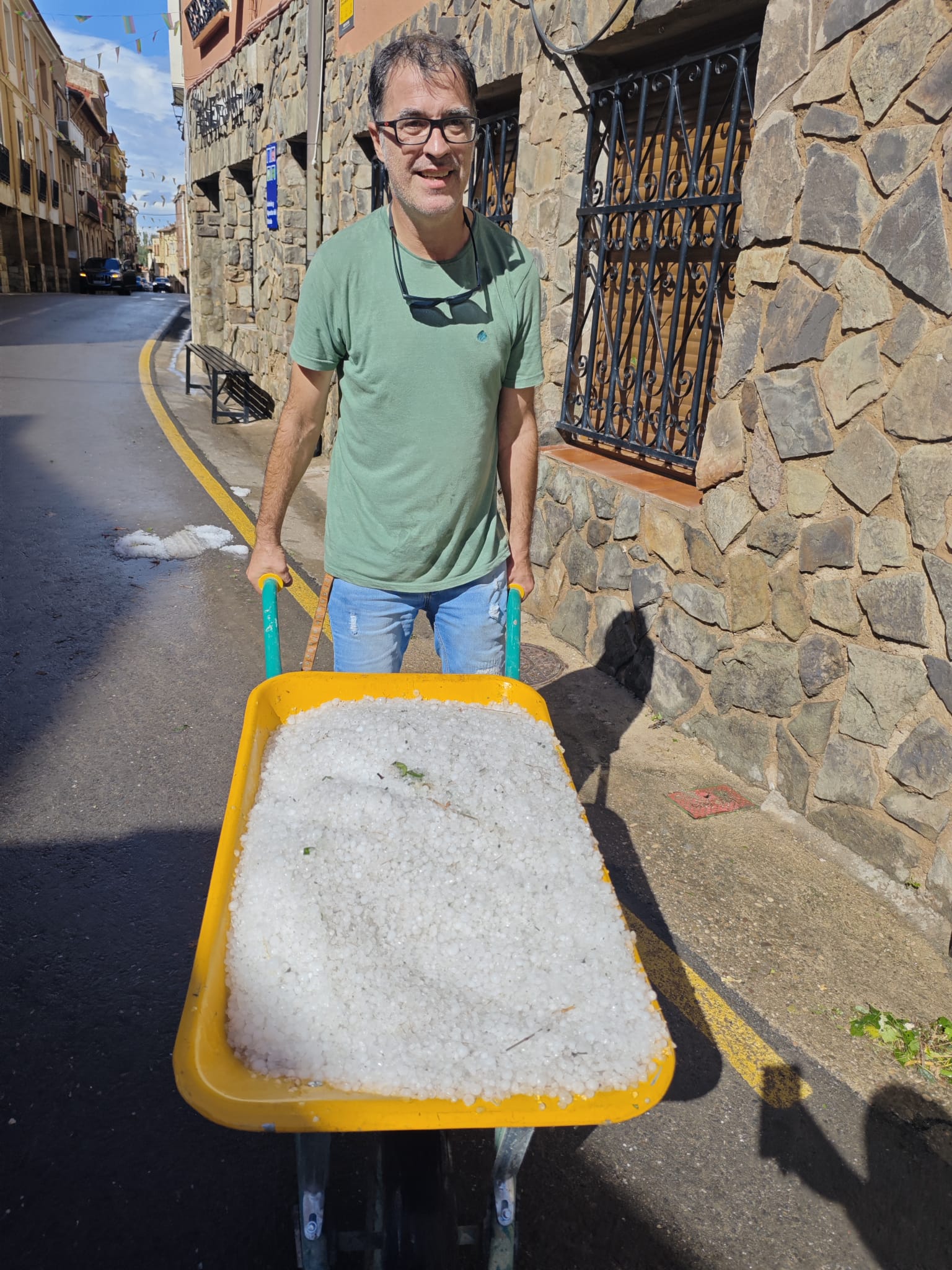 Intensa granizada en varias localidades riojanas