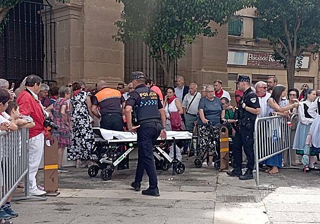 Momento en el que los recursos sanitarios han tenido que atender a una persona mayor por una indisposición.