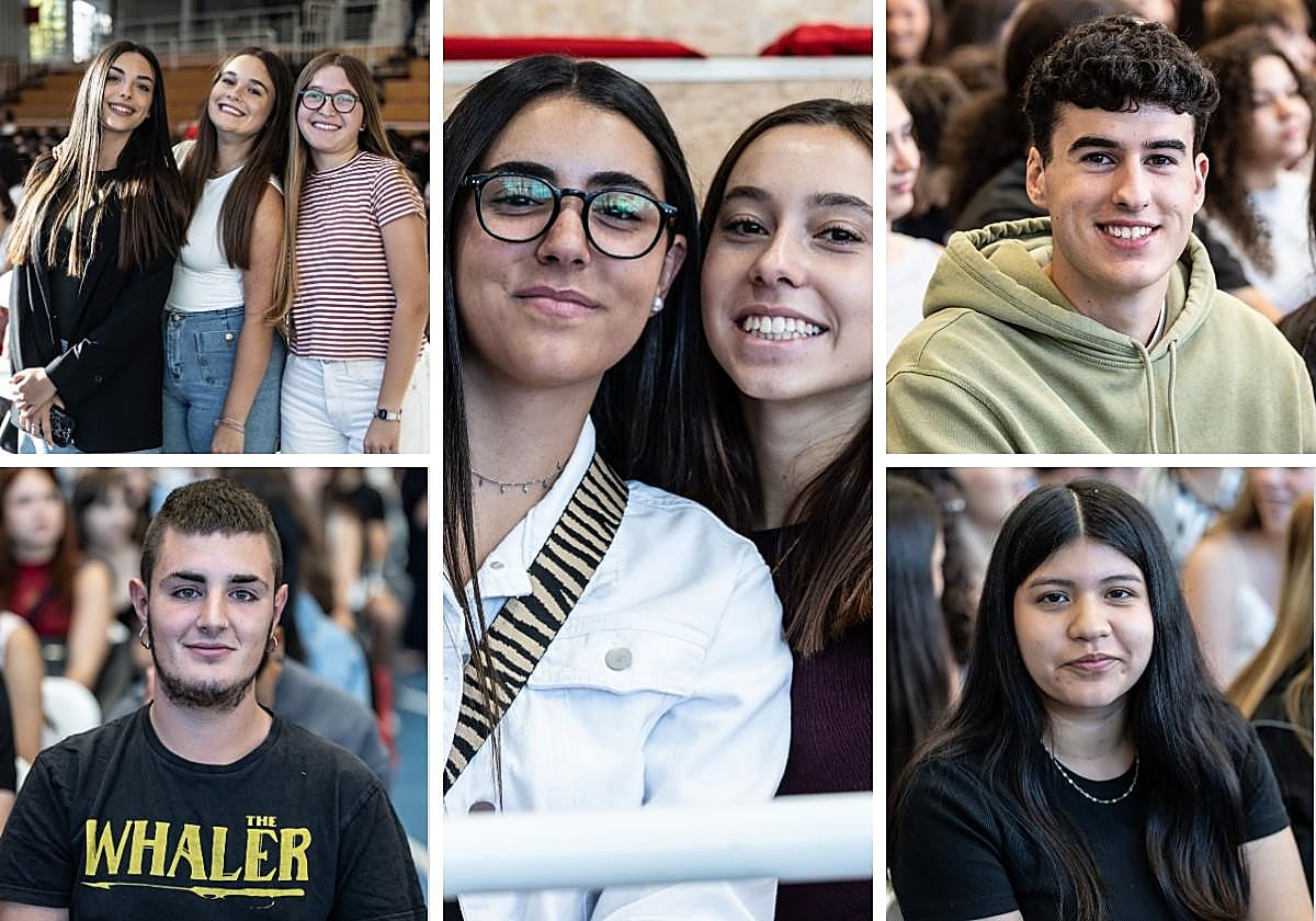 Algunos de los nuevos alumnos de la Universidad de La Rioja.