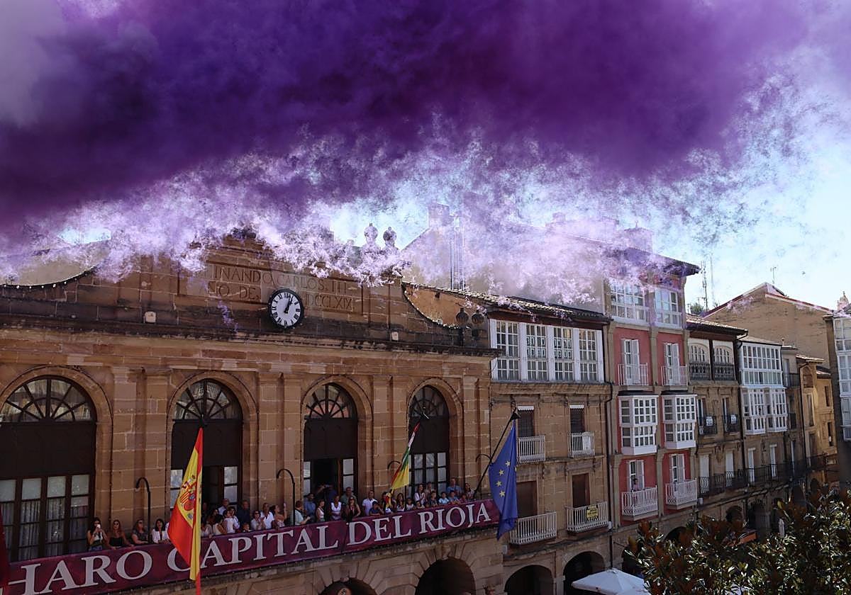 Las imágenes del cohete de Haro