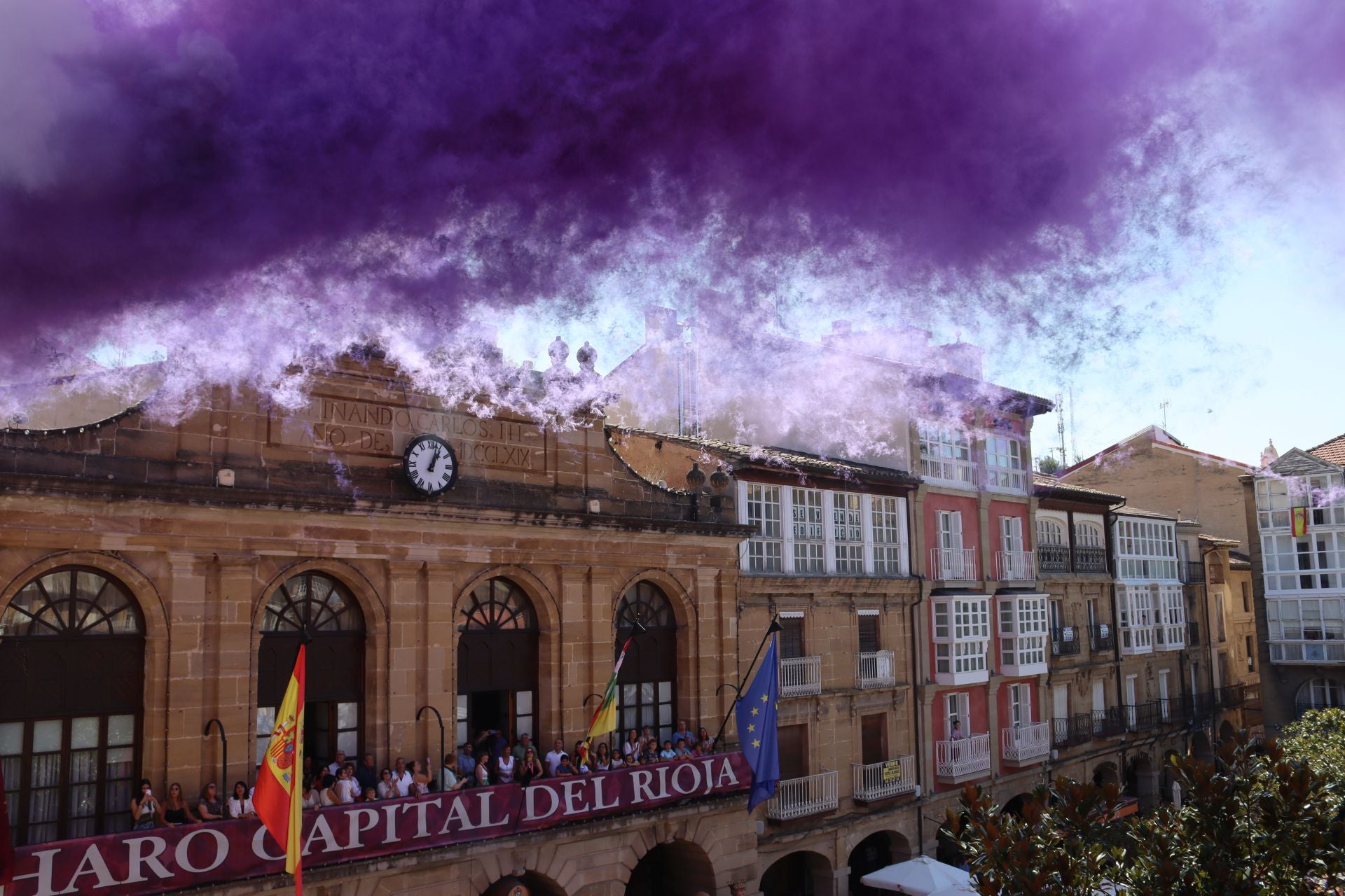 Las imágenes del cohete de Haro