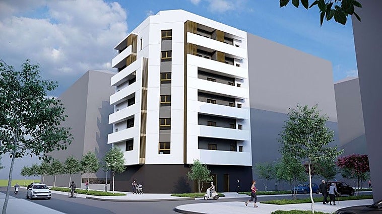 Promoción prevista de VPO en la esquina entre Garcilaso de la Vega y Pedregales.