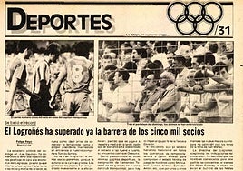 El Logroñés logra los 5.000 abonados