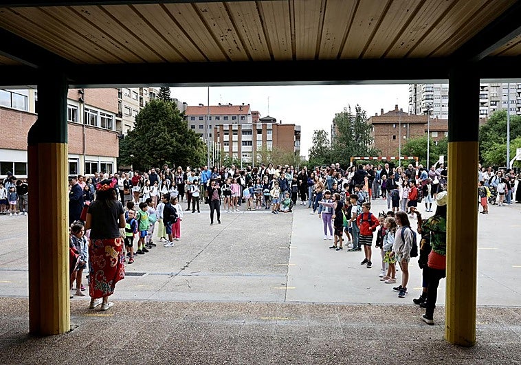 Primer día de clase en el IES Duquesa de la Victoria.