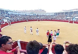 Plaza de toros de Calahorra, en las pasadas fiestas.