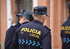 Agentes de la Policía Local de Calahorra.
