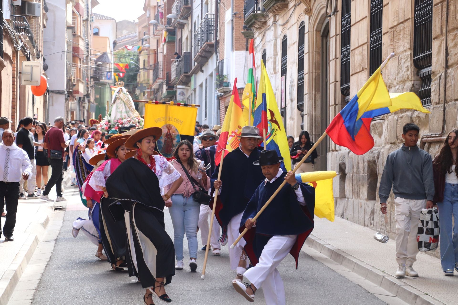 La comunidad ecuatoriana de Alfaro celebra la virgen del Cisne