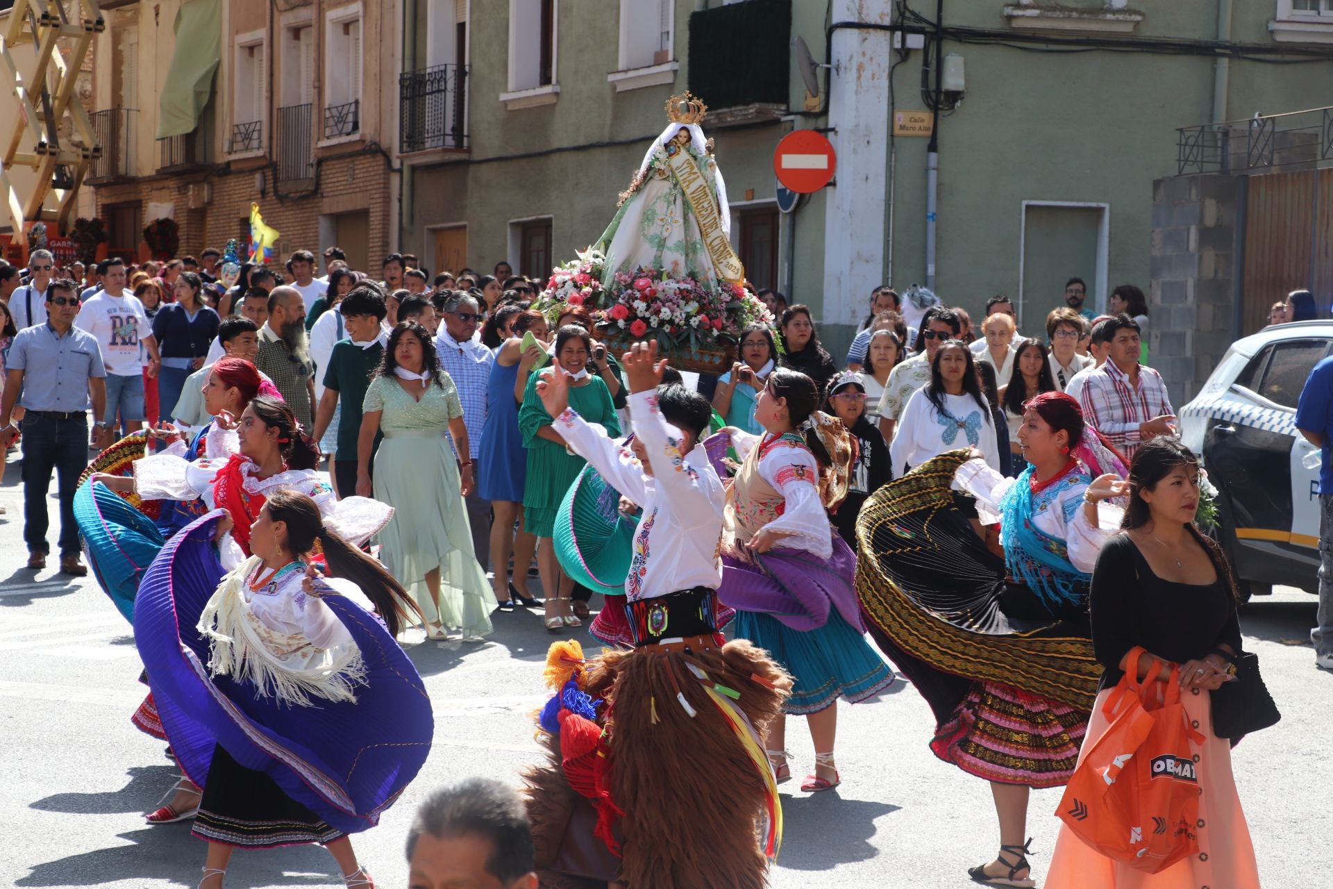 La comunidad ecuatoriana de Alfaro celebra la virgen del Cisne