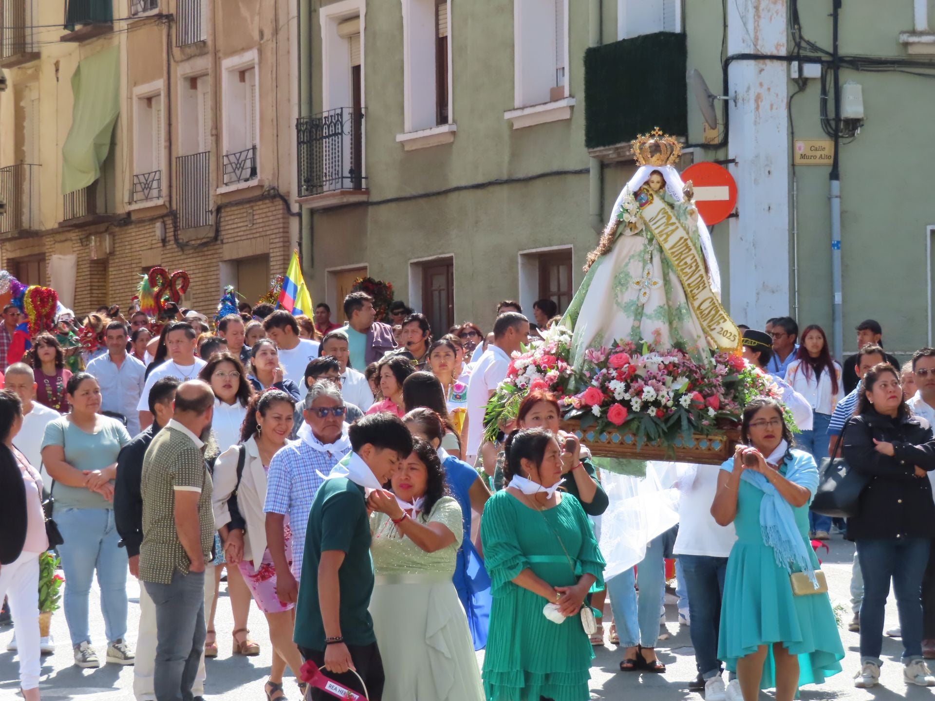 La comunidad ecuatoriana de Alfaro celebra la virgen del Cisne