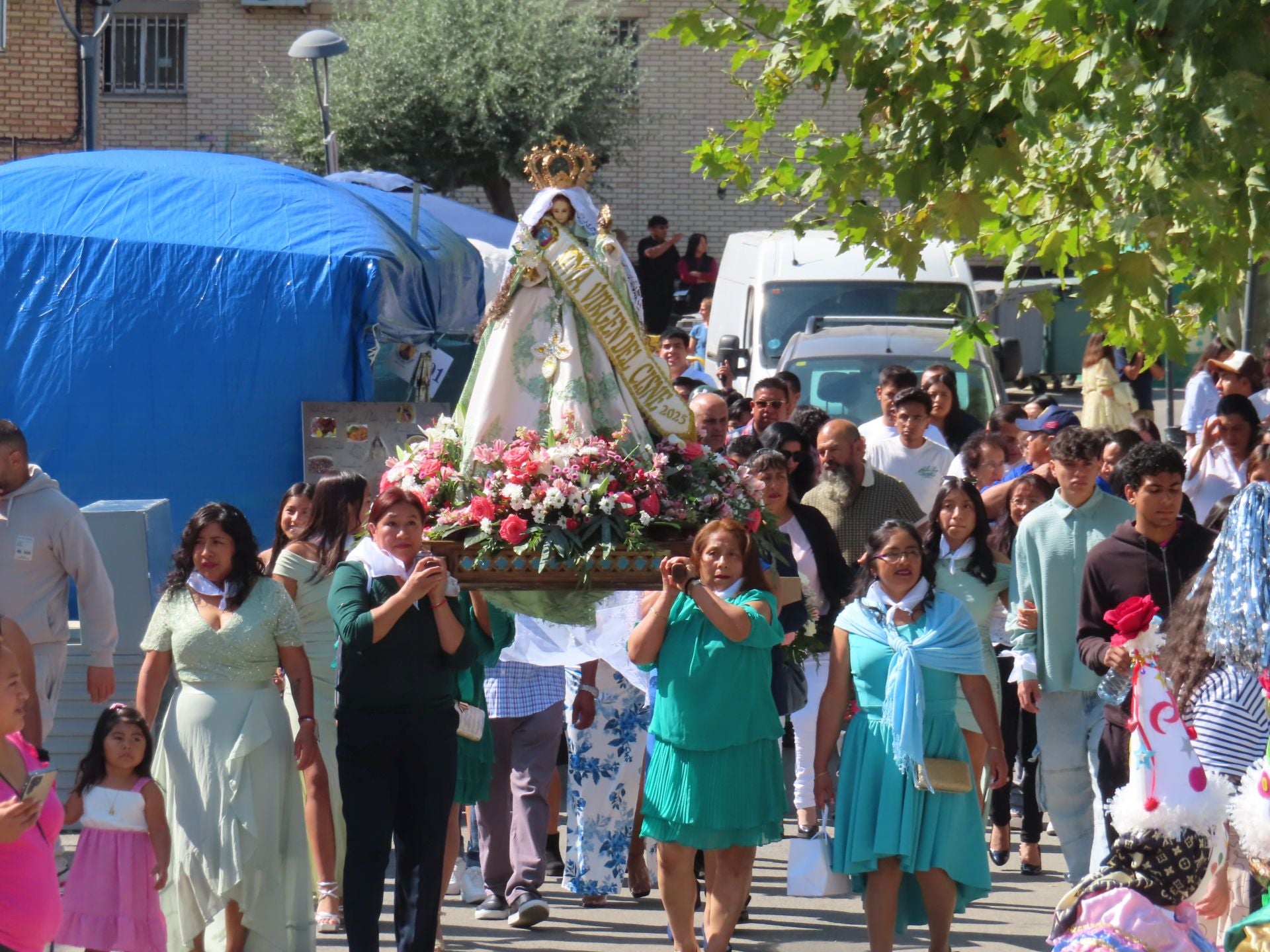 La comunidad ecuatoriana de Alfaro celebra la virgen del Cisne