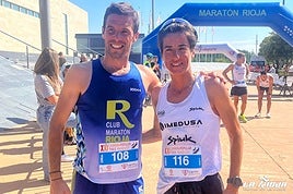 David Martínez y Gurutze Frades, ganadores ayer.