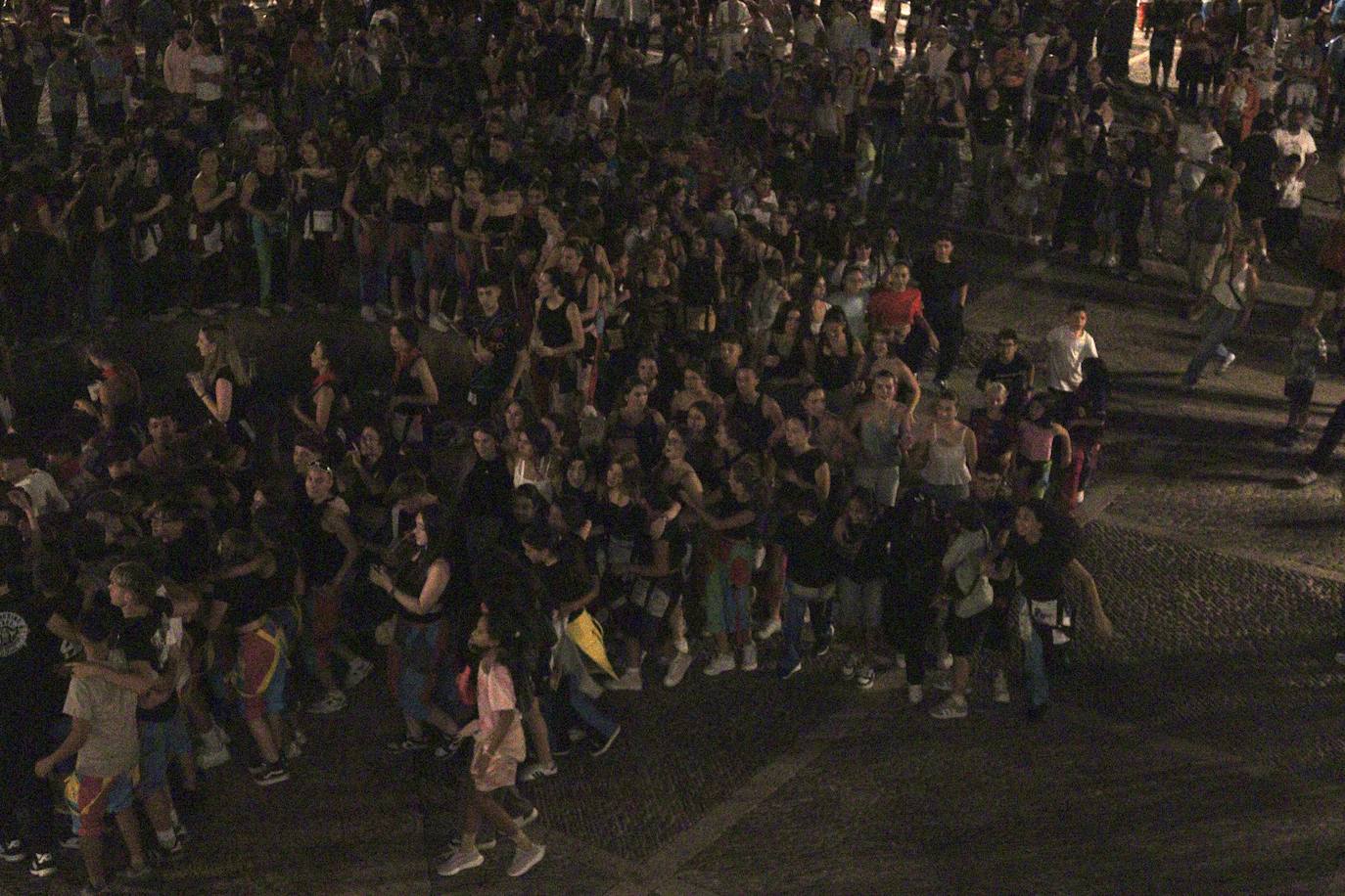 Las imágenes del disparo del cohete de las fiestas de Santo Domingo