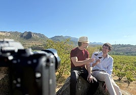 David Janer rueda en La Rioja un capítulo de la serie de televisión 'Enológica'