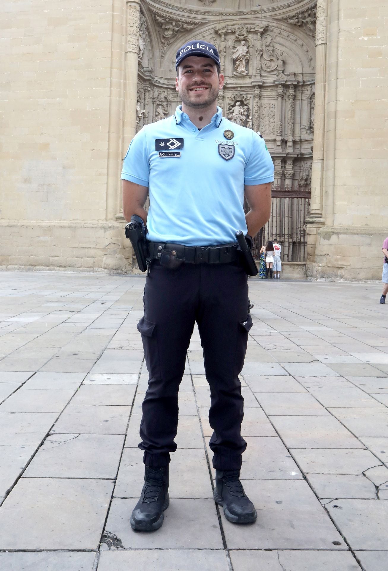 El agente de Polícia de Segurança Pública de Portugal Joao Pinto.