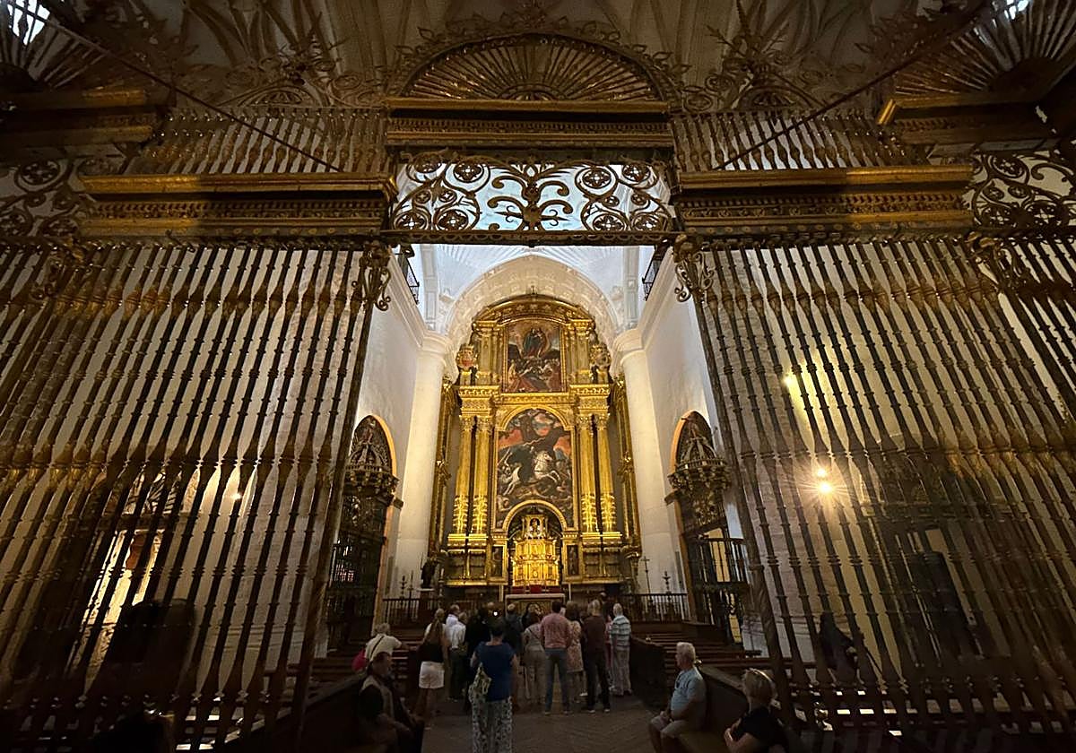 Un momento de la visita.