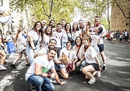 Las imágenes del cohete de San Mateo de Logroño desde la plaza del Ayuntamiento