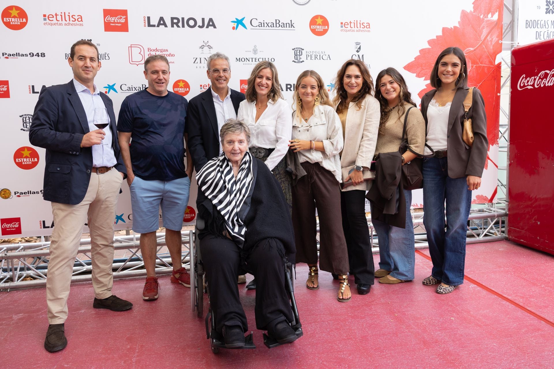 Familia Etilisa-Castillo, de Etilisa Eiquetas Adhesivas, de Arnedo, bien presentes en La Terraza de Logroño. 