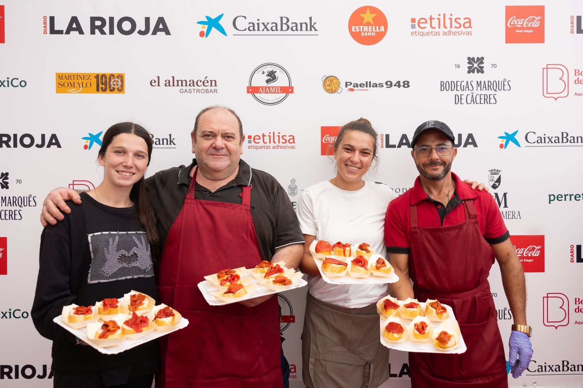 Jimena, Fabián, Aiora y Abdellah, de 'Pimientos 948'.