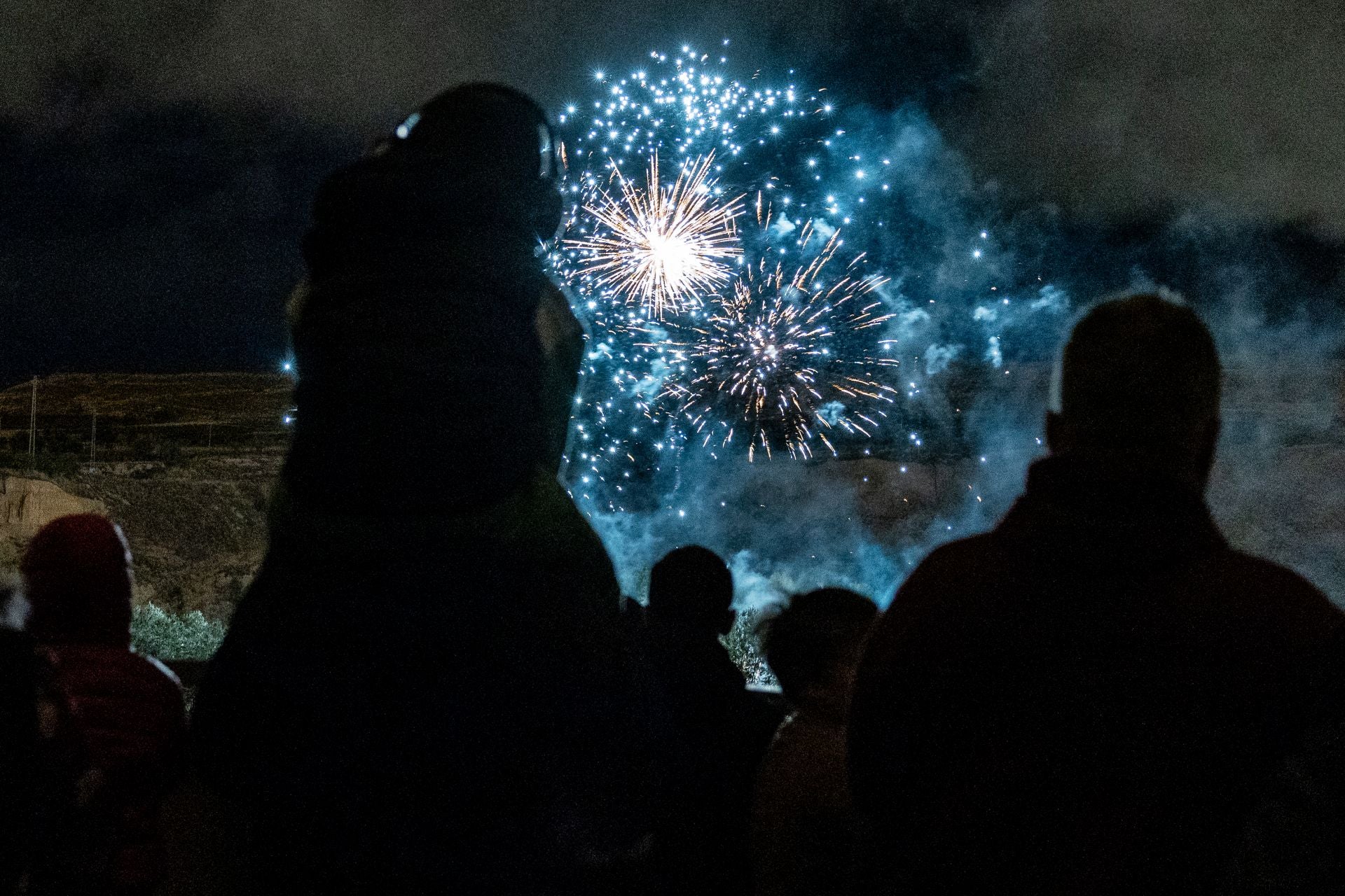 Primera noche de fuegos artificiales de San Mateo