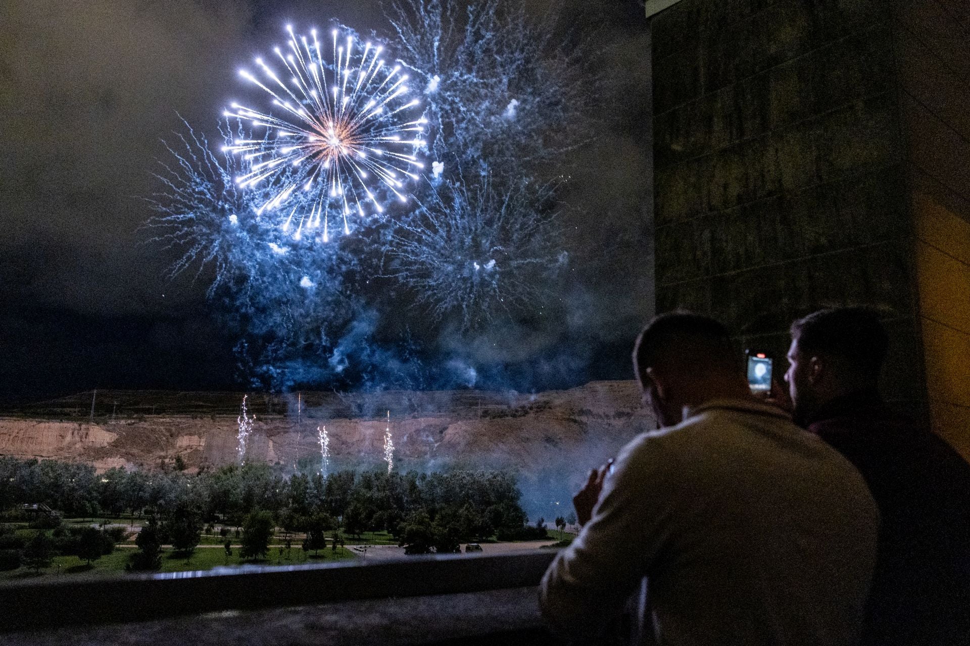Primera noche de fuegos artificiales de San Mateo
