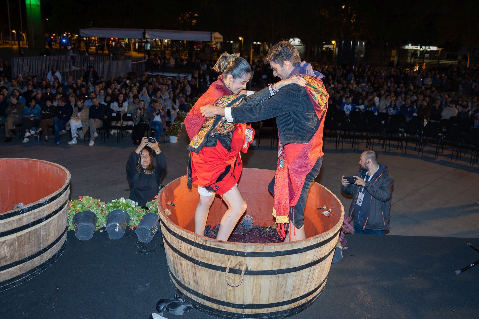 Las imágenes del pisado popular