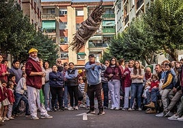 Las imágenes del concurso de lanzamiento de gavillas