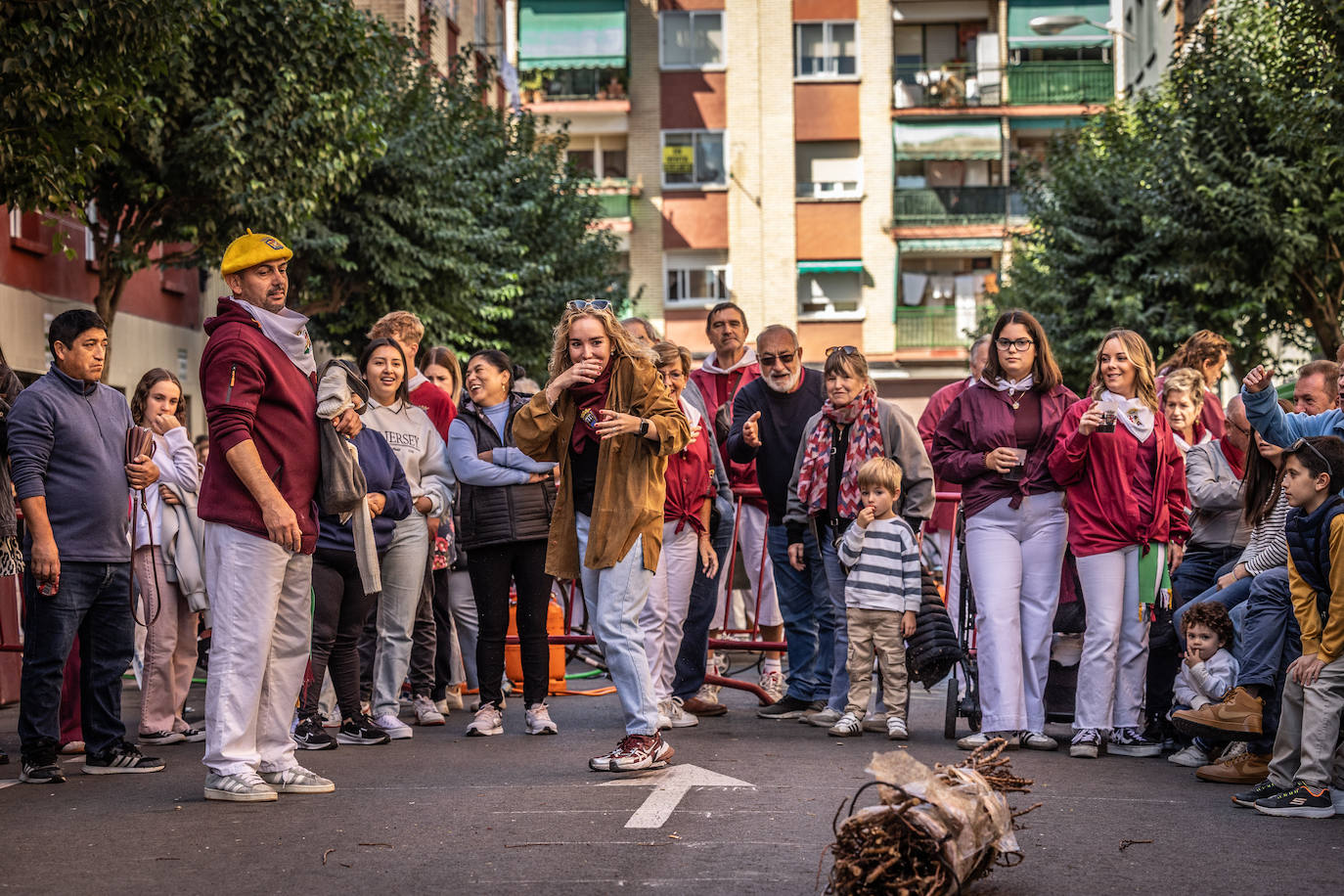 Las imágenes del concurso de lanzamiento de gavillas