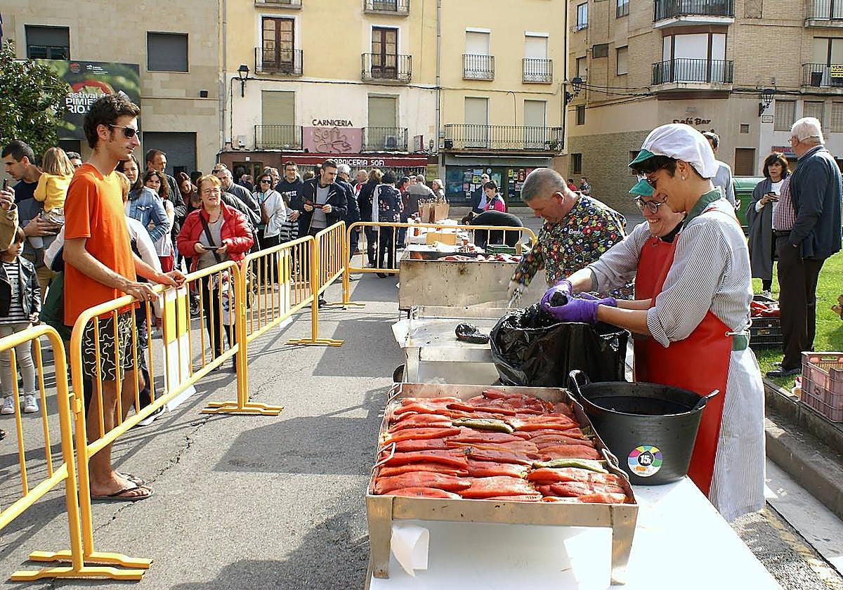 Una edición anterior del Festival del Pimiento Riojano.