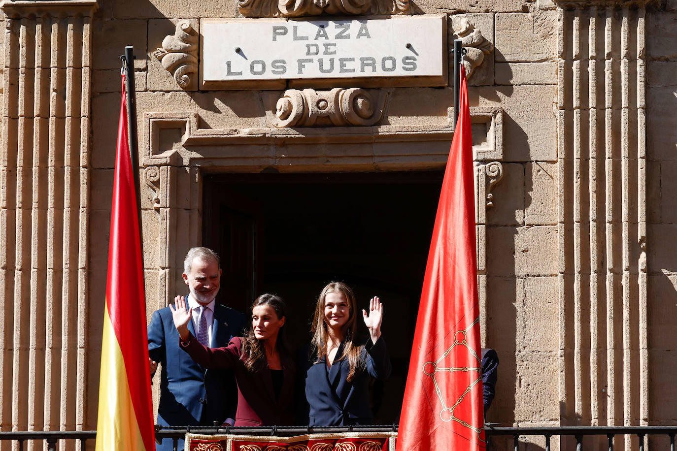 Las imágenes de la primera visita de la princesa Leonor a Viana