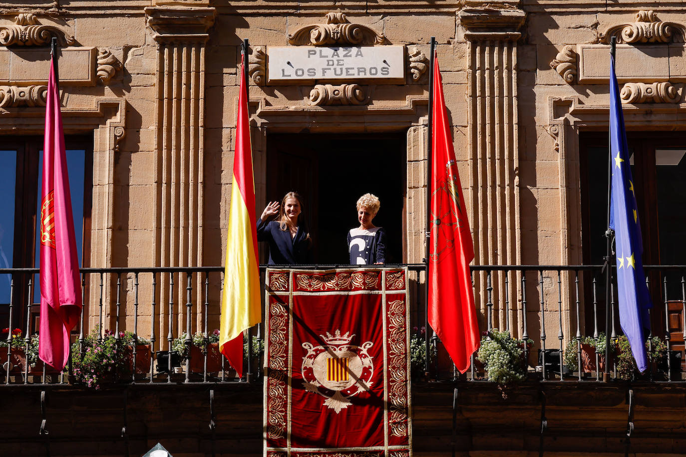 Las imágenes de la primera visita de la princesa Leonor a Viana