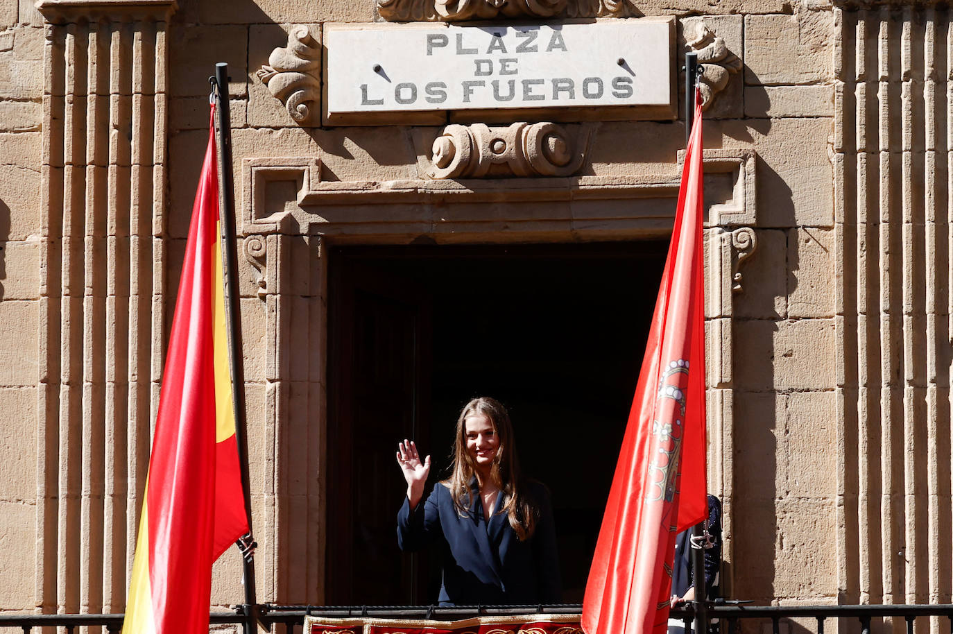 Las imágenes de la primera visita de la princesa Leonor a Viana