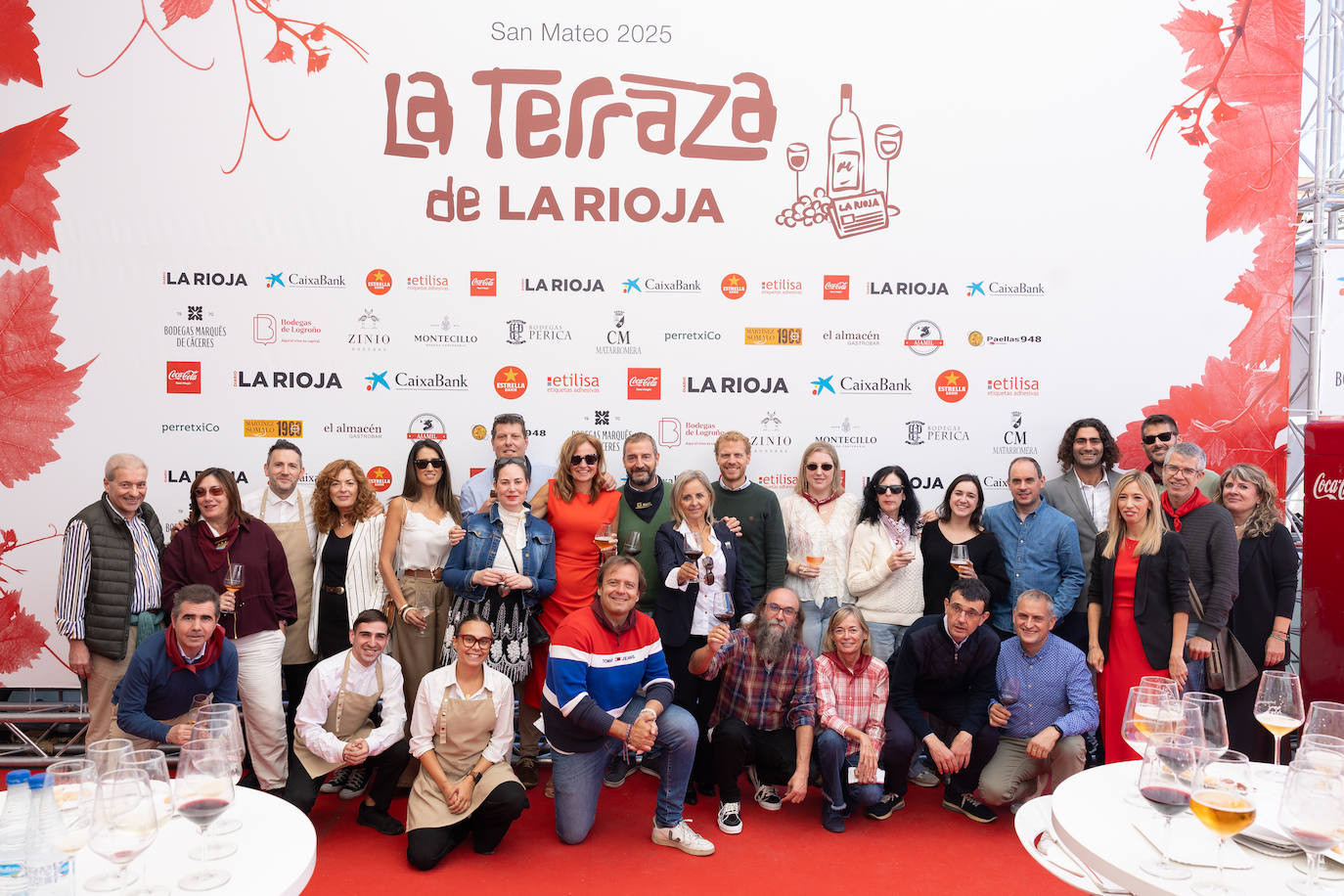Organizadores, trabajadores de La Terraza y de Diario La RIOJA, apurando el último sorbo de fiestas en el corazón y alma de los sanmateos