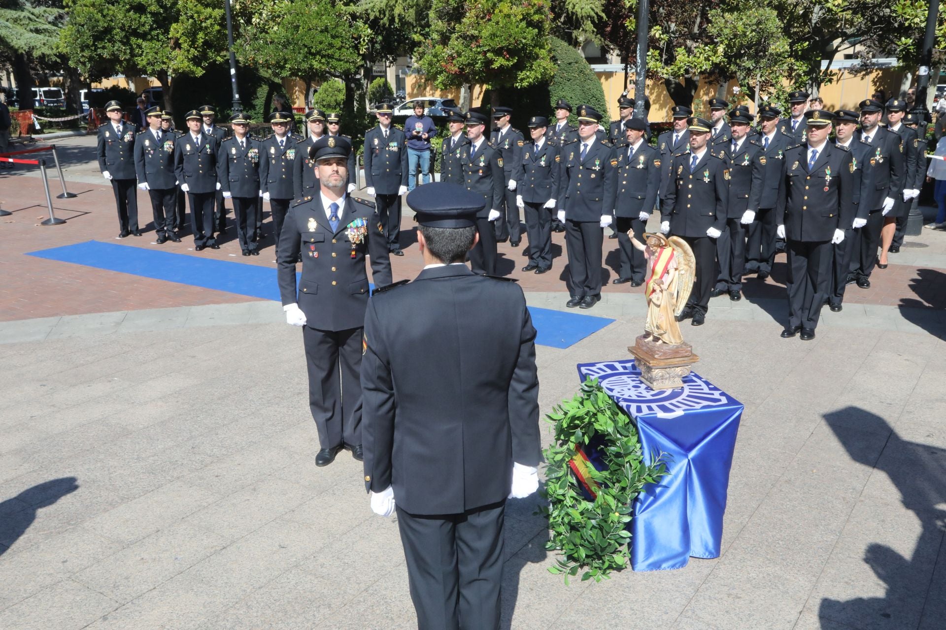 La Policía Nacional se hace sentir en Logroño en los Ángeles Custodios