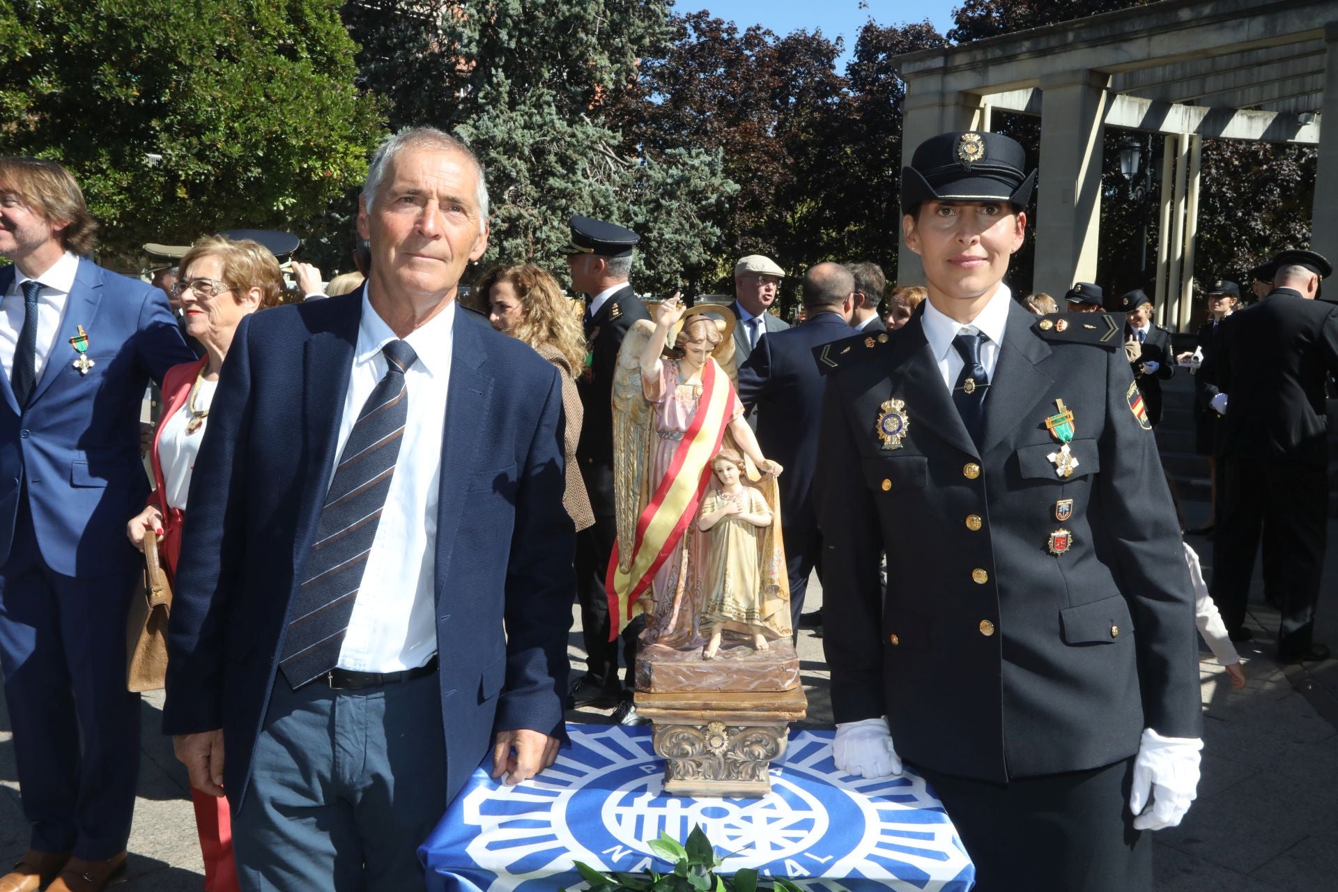 La Policía Nacional se hace sentir en Logroño en los Ángeles Custodios