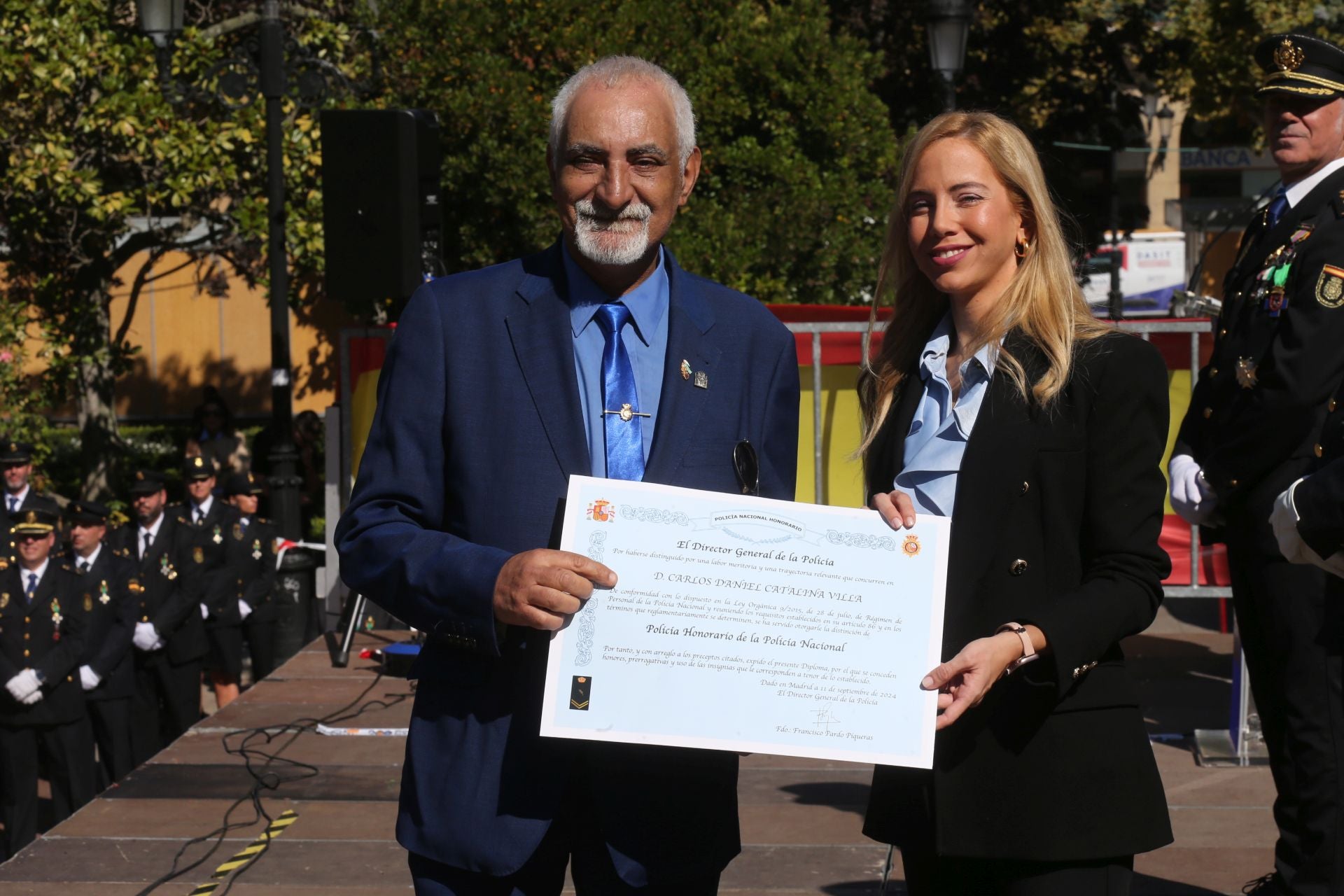 La Policía Nacional se hace sentir en Logroño en los Ángeles Custodios