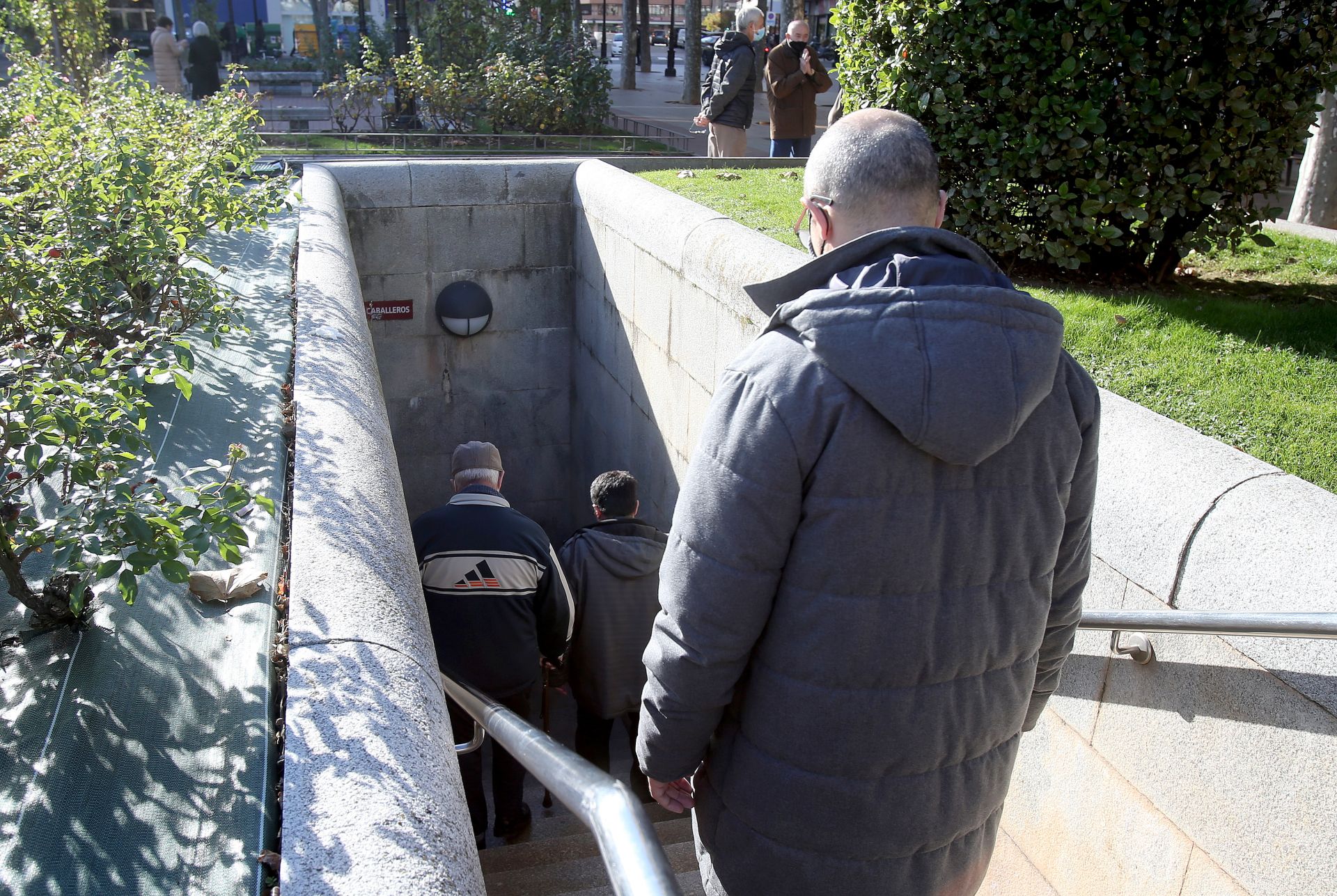 Actuales baños públicos en El Espolón.
