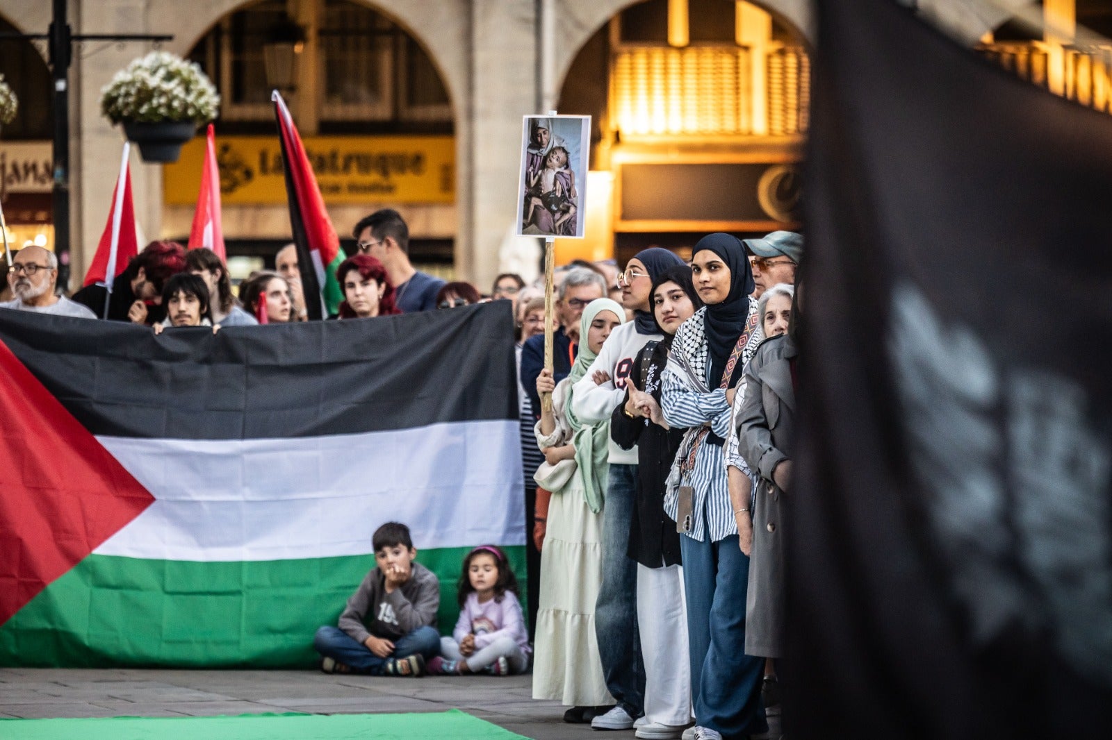 Manifestación en Logroño en apoyo al pueblo palestino