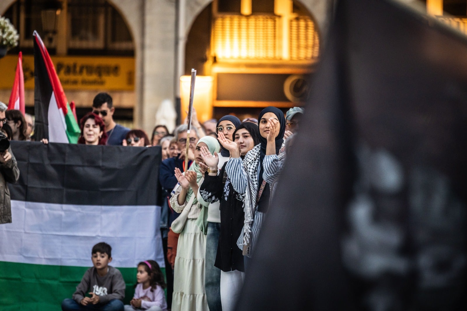 Manifestación en Logroño en apoyo al pueblo palestino