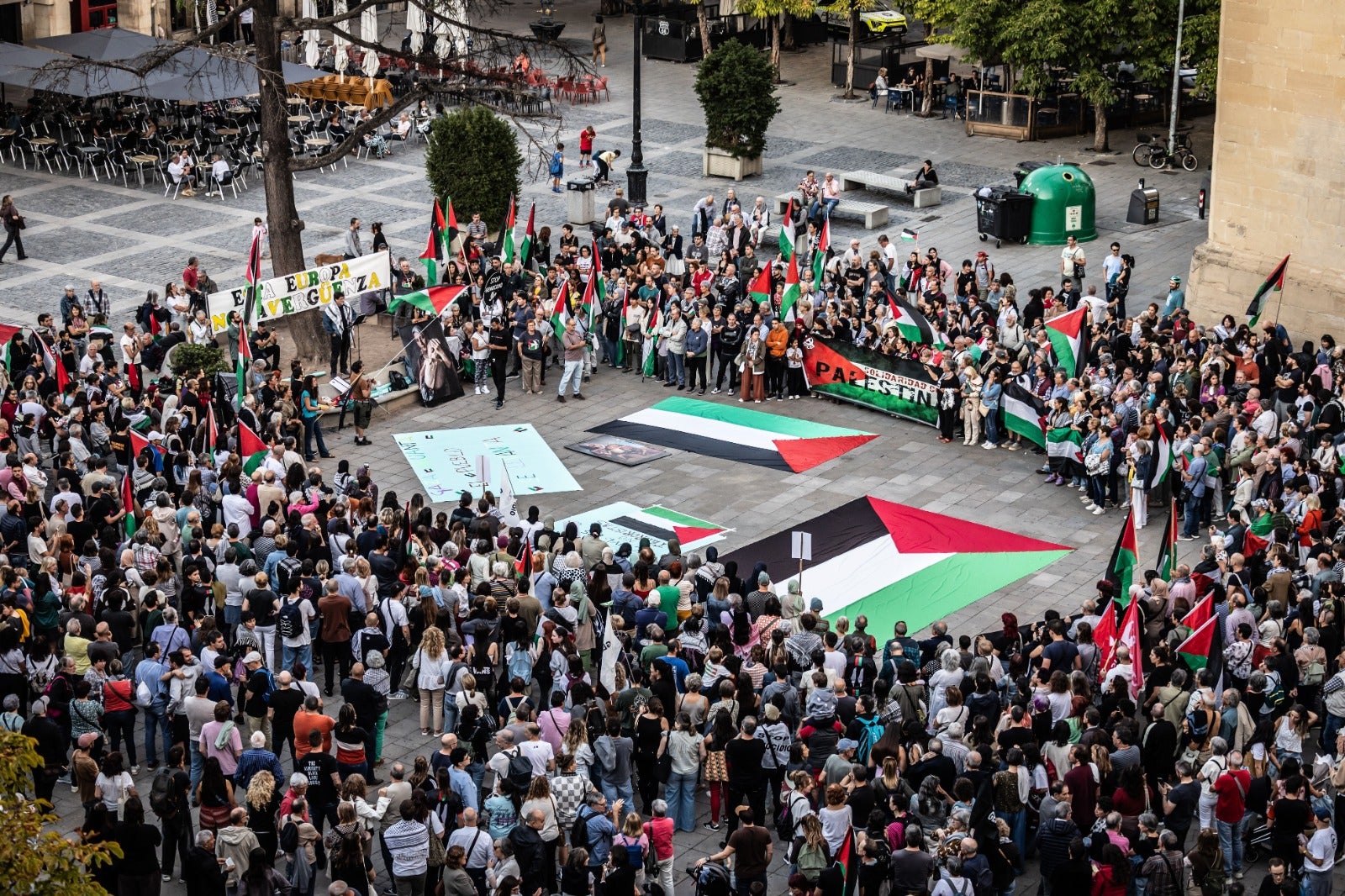 Manifestación en Logroño en apoyo al pueblo palestino