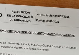 Resolución del Ayuntamiento de Logroño con el encabezamiento de «solicitud autorización novatadas».