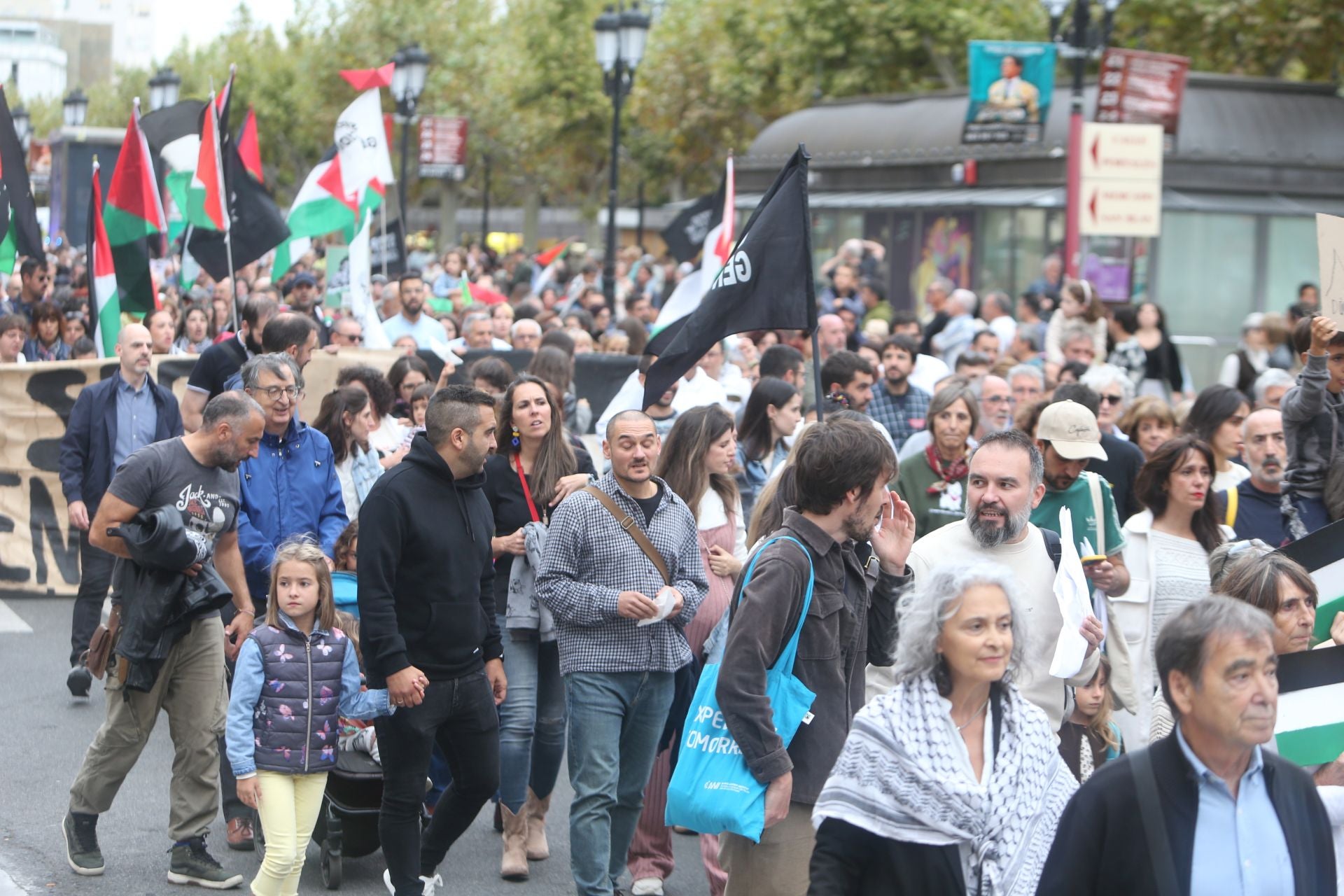Manifestación de Logroño contra la guerra en Palestina