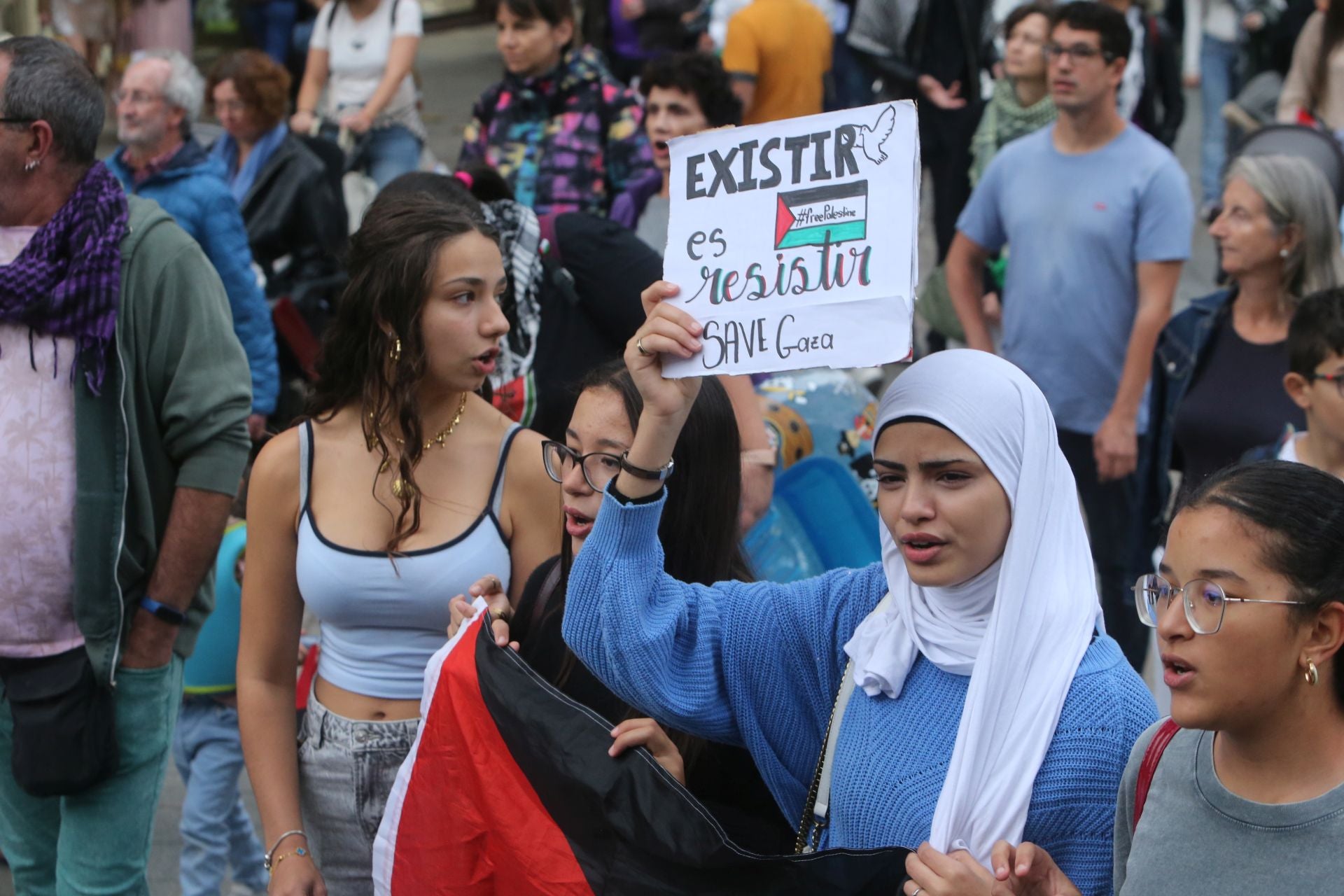 Manifestación de Logroño contra la guerra en Palestina